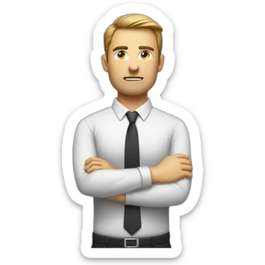 man-hr-manager-crossed-arms-angry-profile-in-profile-image sticker