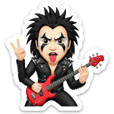 Gene Simmons bajista de Kiss sticker
