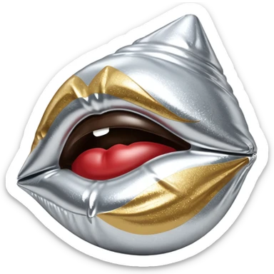 Glittery Hershey’s kiss (no face)  sticker