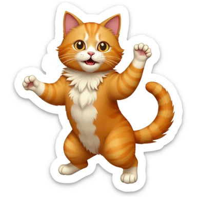 cat attack 12345 sticker