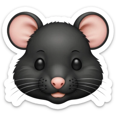 Rat head banging  sticker