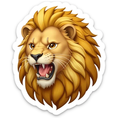 roaring lion sticker