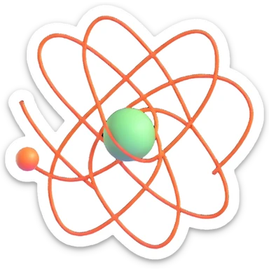 neutron atom particle sticker