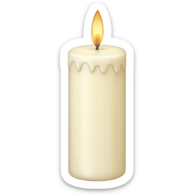 Decorative Wax Candle  sticker