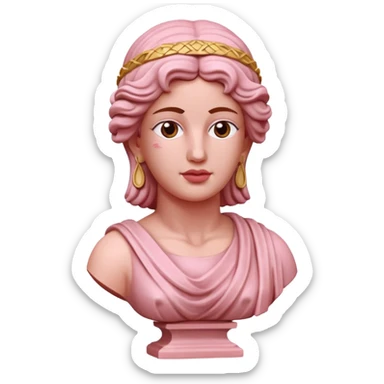 Woman grecian Statue fine art made of spam meat sticker