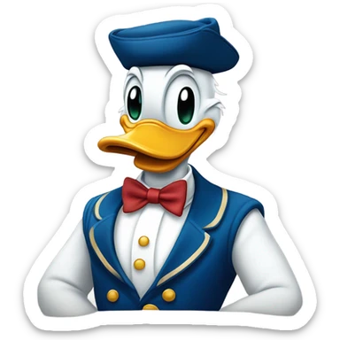 Donald duck sticker