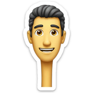 super duper long neck guy sticker