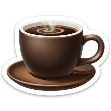 a cup of coffee sticker