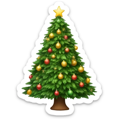 Christmas tree sticker