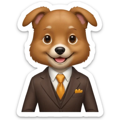 create a dog who does sales sticker