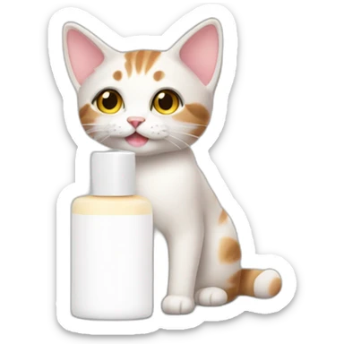 lotion cat sticker