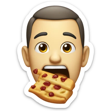 hungry salivating sticker