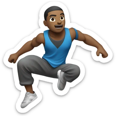 character who does parkour sticker