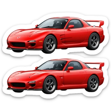 Mazda RX-7 best view sticker