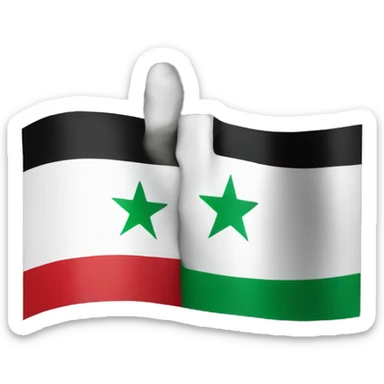 Syrian flag sticker