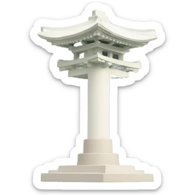 japan monument sticker