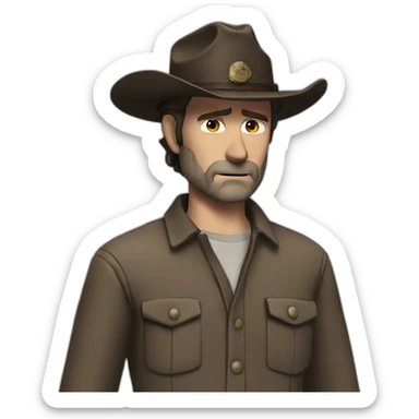 Rick Grimes sticker