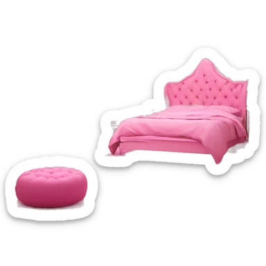 Glam pink decor room sticker