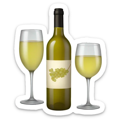 White wine  sticker