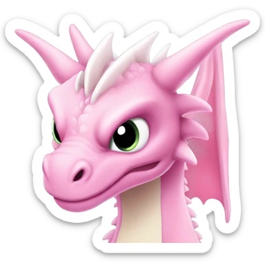light pink night fury dragon sticker