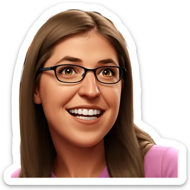 realistic portrait of girl sticker