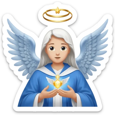 angel gabriel talking to mary sticker