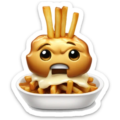 Poutine mange du poutine sticker