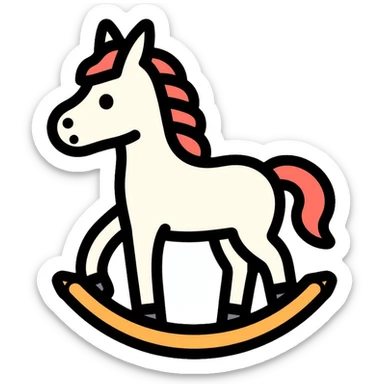 rocking horse sticker