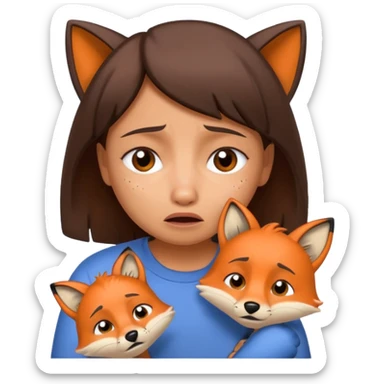 Make Dora and Swiper the fox crying sticker