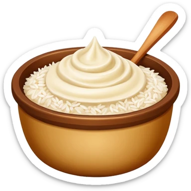 pot of rice cream nestum sticker