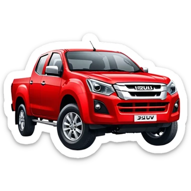 Isuzu D-MAX - Isuzu (Model Year: 2024) (Iconic colour: Red) sticker