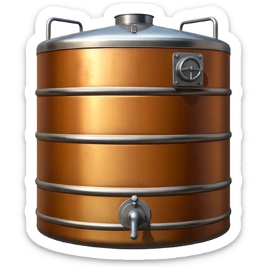 whiskey distillery tank sticker