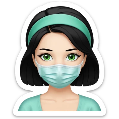 black haired green eyes aesthetic surgical plump lips  that makes her hair look behind nicole peltz at wedding sticker