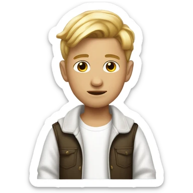 little white boy with cholo aura sticker