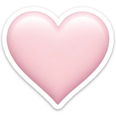pastel pink heart sticker
