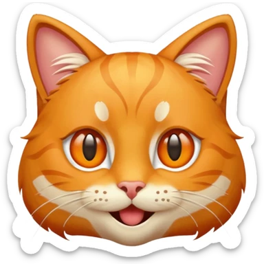 Crazy Cat Emoji sticker