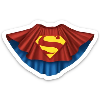 superman cape sticker
