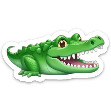 Crocodile avec un noeud papillon sticker