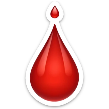 drop red line emoji sticker