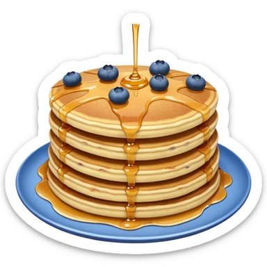 Blueberry pancake sticker