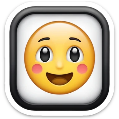 Wygeneruj emoji ogłoszenia. Kółko z obramowaniem - kolor obramowania czarny. W środku kółka znak ogłoszenia  sticker