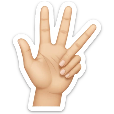 Yvl hand sign sticker