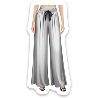 wide palazzo pants, flowing fabric, dramatic wide leg trousers, elegant women's pants, only the garment, no model sticker