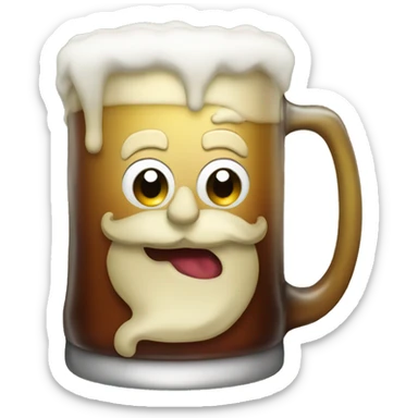 Large Christmas Beer sticker