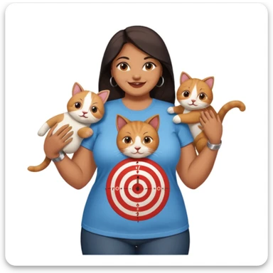 Fat Indian woman working at target with her friends dead cat sticker