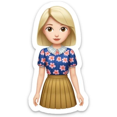 skirt and blouse sticker