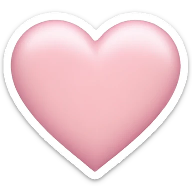 Pastel pink heart sticker