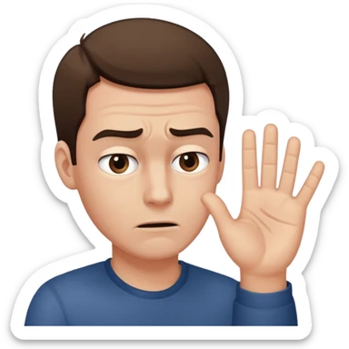 Un homme possessif qui essaye d’attraper quelqu’un avec sa main sticker