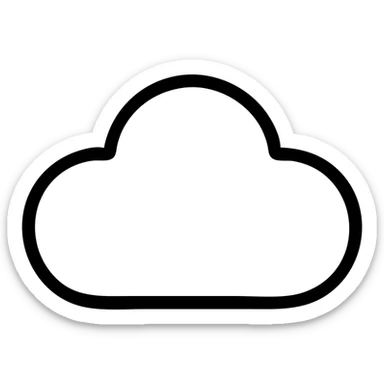 облако 4 выступами sticker