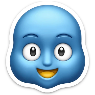 Laço azul escuro sticker